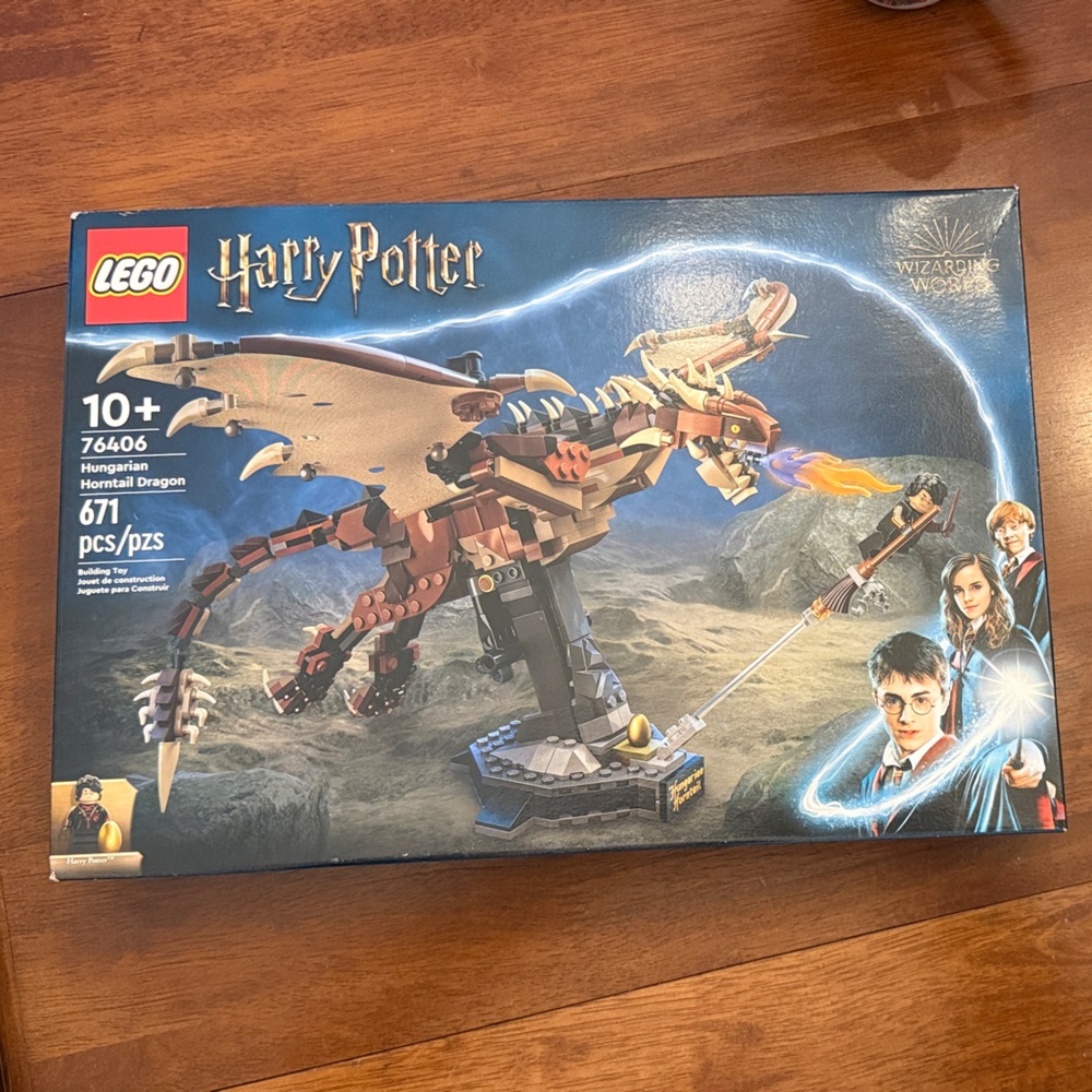 Lego #76406 Hungarian Horntail Dragon Harry Potter Retired Brand New Sealed
